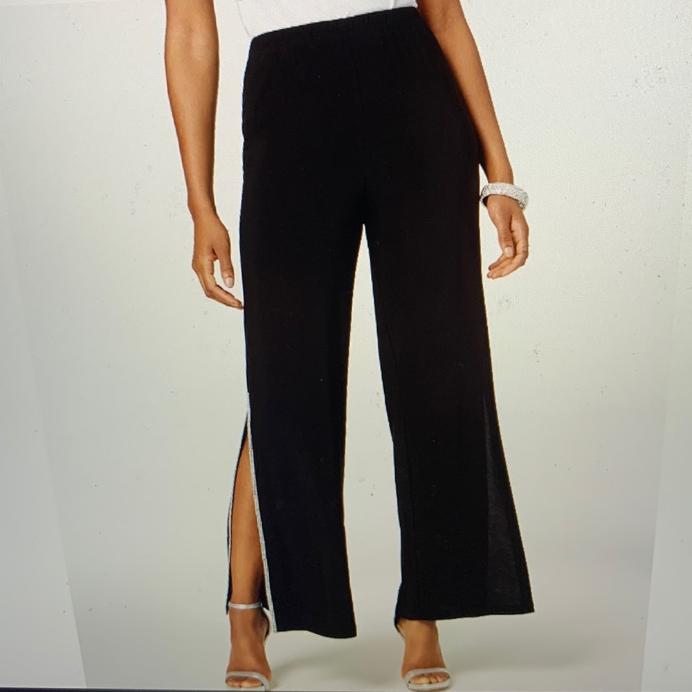 Sequin Wide Leg Pants Size L